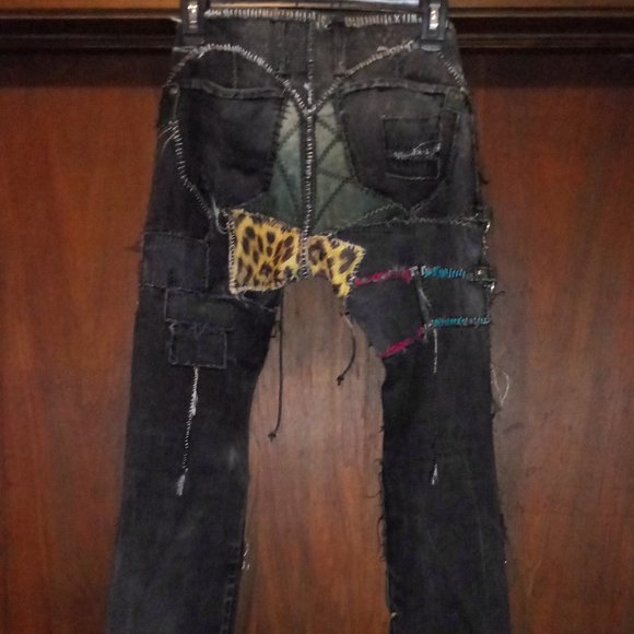 (Kat Von D's)Agatha Blois/NYC Custom Leather Pants - Picture 3 of 4